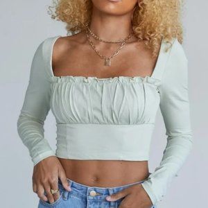 Princess Polly Tilly Long Sleeve Top Sage